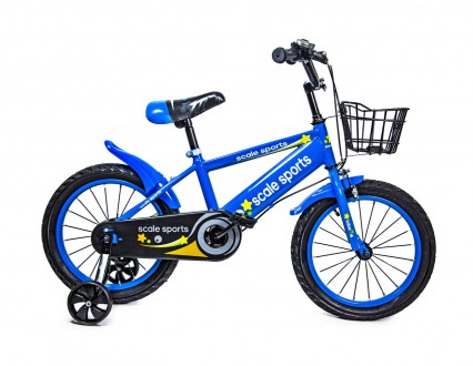  Велосипед двоколісний дитячий Scale Sports T13 16" дискові гальма, синього коль. . фото 3