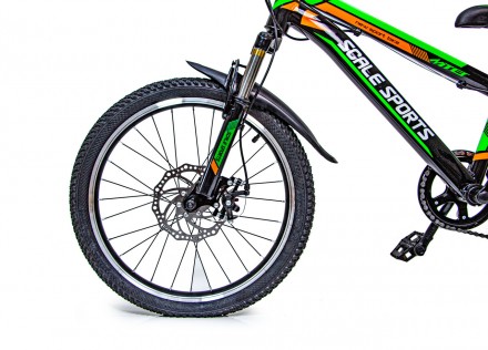 Велосипед Scale Sports 20" ручне та дискове гальмо, зеленого кольору
 Конструкці. . фото 7