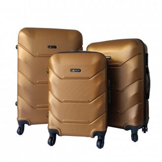 Набор чемоданов FLY 2019 ABS пластик 4-колеса 3шт L/M/S
Стильный чемодан от изве. . фото 2