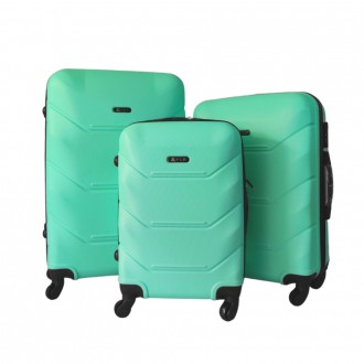 Набор чемоданов FLY 2019 ABS пластик 4-колеса 3шт L/M/S
Стильный чемодан от изве. . фото 2