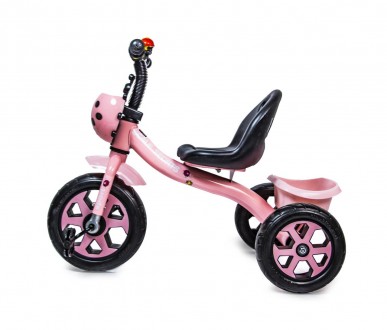 Детский трехколесный велосипед Scale Sport Розового цвета с корзинкой
 Детский м. . фото 3