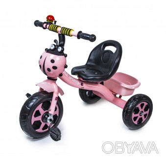 Детский трехколесный велосипед Scale Sport Розового цвета с корзинкой
 Детский м. . фото 1