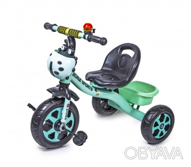 Велосипед триколісний Scale Sport із кошиком Бірюзового кольору
 Дитячий металев. . фото 1