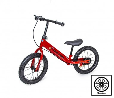 Велобег Scale Sports 14" Красного цвета с ручным тормозом. Одесса. фото 1 Велобег Scale Sports 14" Красного цвета с ручным тормозом. Одесса. фото 1