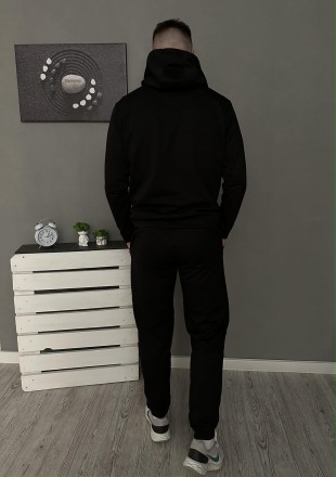 
Комплект 5 в 1⚫️Демісезонний спортивний костюм Герб чорний худі + штани (двонит. . фото 10