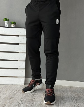 
Комплект 5 в 1⚫️Демісезонний спортивний костюм Герб чорний худі + штани (двонит. . фото 9