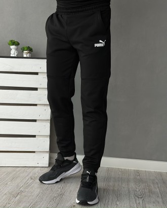 
Комплект 3 в 1⚫️Демісезонний спортивний костюм Puma чорний худі + штани (двонит. . фото 7