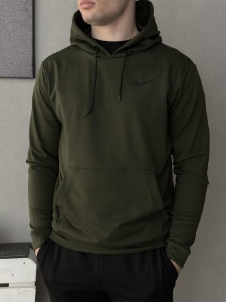 
Комплект 3 в 1⚫️Демісезонний спортивний костюм Nike худі хакі + штани (двонитка. . фото 4