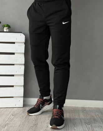 
?Демісезонний спортивний костюм Nike чорний худі + штани (двонитка)?▪️Код товар. . фото 5