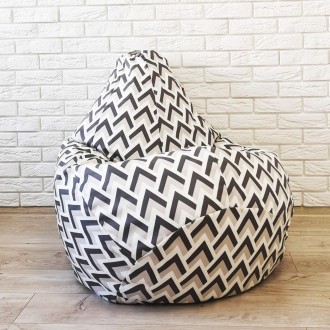 Крісло-груша - найпопулярніша модель безкаркасних меблів в нашій майстерні.Уніве. . фото 2