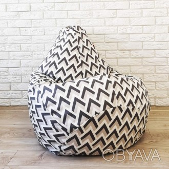 Крісло-груша - найпопулярніша модель безкаркасних меблів в нашій майстерні.Уніве. . фото 1