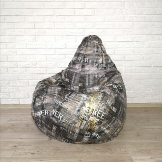 Крісло-груша - найпопулярніша модель безкаркасних меблів в нашій майстерні.Уніве. . фото 5
