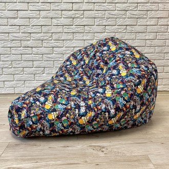 Крісло-груша - найпопулярніша модель безкаркасних меблів в нашій майстерні.Уніве. . фото 4