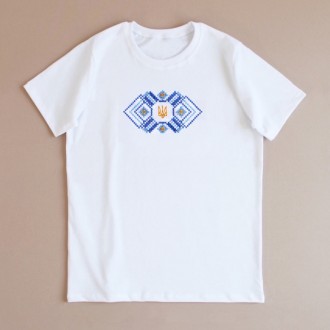 Патріотичні футболки дитячі з орнаментом Український код на короткий рукав вироб. . фото 2