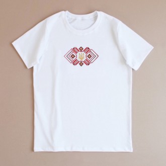 Патріотичні футболки дитячі з орнаментом Український код на короткий рукав вироб. . фото 3
