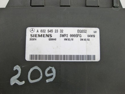 
Блок управления 5 ступенчатой АКП EGS52A0325452332 Применяется:Mercedes Benz CL. . фото 4