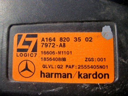 
Сабвуфер Harman/KardonA1648203502 Применяется:Mercedes Benz GL-class (x164) 200. . фото 4