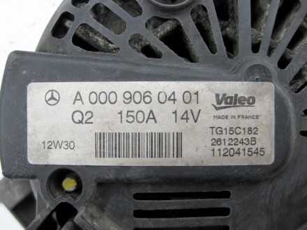
Генератор Valeo 14V 150AA0009060401Для двигателя OM651 2.2 cdiС функцией Start . . фото 5