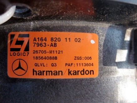 
Аудио динамик задней двери Harman/KardonA1648201102 Применяется:Mercedes Benz G. . фото 5