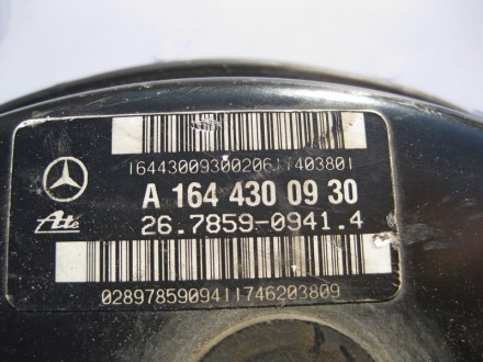 
Вакуумный усилитель тормозовA1644310427A2514300930 Применяется:Mercedes Benz ML. . фото 5