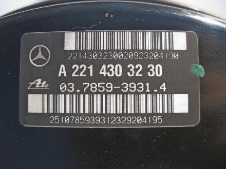 
Вакуумный усилитель тормозовA2214303730A2214303230 Применяется:Mercedes Benz S-. . фото 5