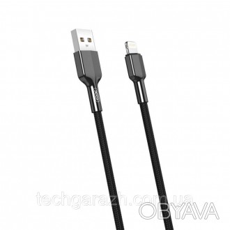 USB шнур XO NB182 2.4A Quick Charge Lightning Cable належить до категорії шнури . . фото 1