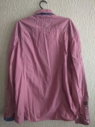 Качественная комбинированная мужская рубашка, Twinlife, р.ХЛ.
ПОГ 61 см.
Длина. . фото 3