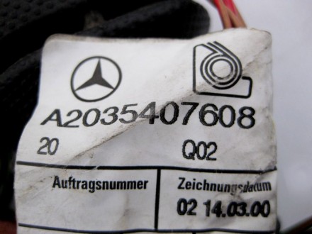 
Жгут электропроводки передней двериA2035407608 Применяется:Mercedes Benz C-clas. . фото 4