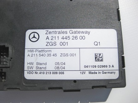 
Блок управления Zentrales Gateway ZGWA2114452600A2115403545A2114452600A21154031. . фото 4