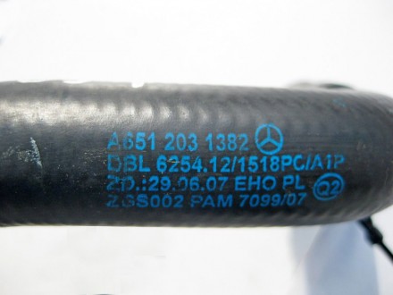 
Патрубок ОЖ подача на масляный радиатор двигателяA6512031382для двигателяM651 R. . фото 4