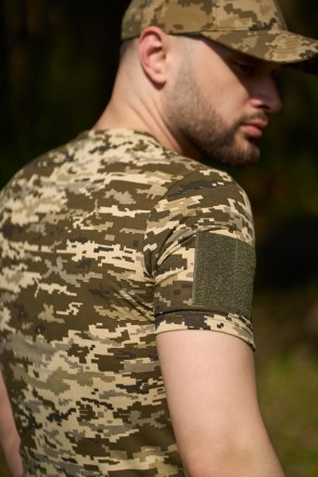 
Класична футболка у стилі military- крій: прямий;- рукав – короткий;- виріз – к. . фото 9