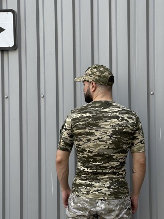 
Класична футболка у стилі military- крій: прямий;- рукав – короткий;- виріз – к. . фото 14