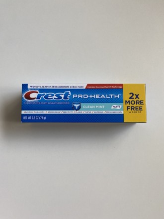 Зубная паста Crest pro-health clean mint 79 g США
-Безопасно отбеливает зубной н. . фото 2