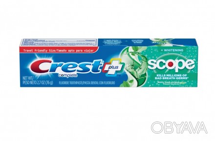 Зубная паста Crest Scope + whitening kills million of bad breath Germs 76 g 
Пол. . фото 1