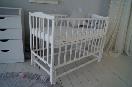 Ліжко дитяче Baby Comfort Малюк з маятником білий. Одеса. фото 1 Ліжко дитяче Baby Comfort Малюк з маятником білий. Одеса. фото 1
