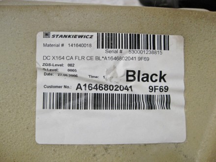 
Ковёр салона 2-го ряда сиденийA1646802041 9F69Цвет чёрный Применяется:Mercedes . . фото 6
