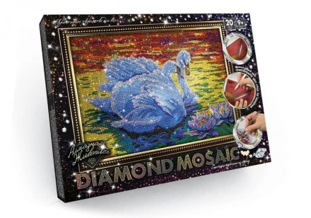 Набор для творчества Danko Toys DIAMOND MOSAIC алмазная мозаика Пара лебедей (DM. Белая Церковь. фото 1 Набор для творчества Danko Toys DIAMOND MOSAIC алмазная мозаика Пара лебедей (DM. Белая Церковь. фото 1