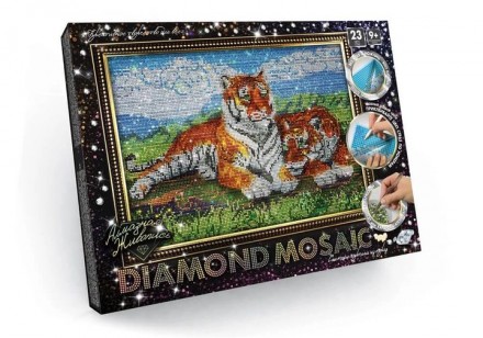 Набор для творчества Danko Toys DIAMOND MOSAIC алмазная мозаика Тигры (DM-01-07). Белая Церковь. фото 1 Набор для творчества Danko Toys DIAMOND MOSAIC алмазная мозаика Тигры (DM-01-07). Белая Церковь. фото 1
