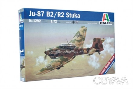 Сборная модель пикирующий бомбардировщик JU-87 B2/R2 STUKA JU-87 Stuka был станд. . фото 1