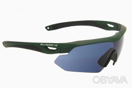 Очки баллистические Swiss Eye Nighthawk 3, оливковая оправа, 3 комплекта линз
В . . фото 1
