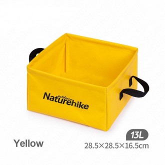 Ведро складное Naturehike Square bucket 13л NH19SJ007 Yellow
Ультралегкое сложно. . фото 4
