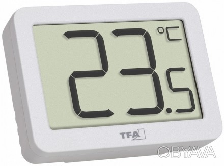 Цифровой термометр TFA 30.1065.02
 
ФУНКЦИИ
Для измерения температуры в помещени. . фото 1