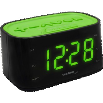Электронные часы с радио Technoline WT465 Black/Green (WT465 grun)
Кварцевый Рад. . фото 3