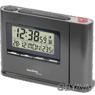 Часы с проэкцией Technoline WT519 Anthracite (WT519)
 
Радиоуправляемый будильни. . фото 1