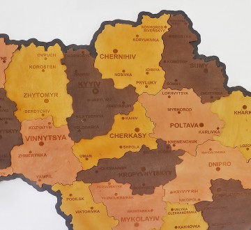 Новинка ручной работы от . Многослойная рельефная карта Украины изготовлена из в. . фото 3