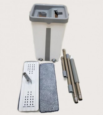 Швабра с автоматическим отжимом Scratch Cleaning Mop эргономичная и легкая в исп. . фото 4