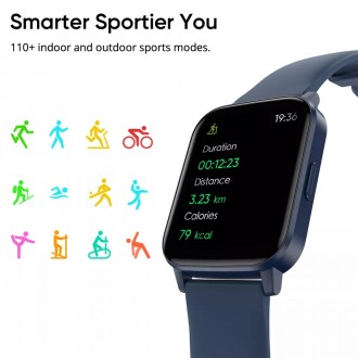 Dizo Watch 2 Sports оснащені 1,69-дюймовим сенсорним TFT-дисплеєм з роздільною з. . фото 4