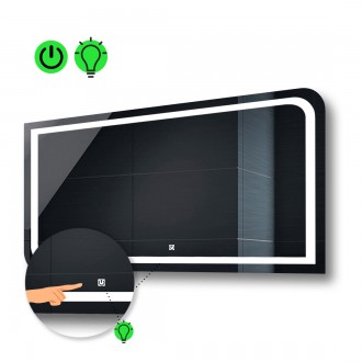 LED-дзеркало 70x60см, з сенсорною кнопкою керування, модель Noemi (Neomig10). Дніпро. фото 1 LED-дзеркало 70x60см, з сенсорною кнопкою керування, модель Noemi (Neomig10). Дніпро. фото 1