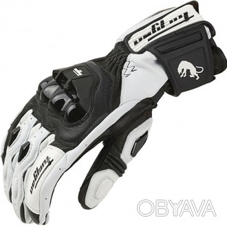 Мотоперчатки кожаные Furygan AFS18, черно-белые, размер XL
	Гоночные мотоперчатк. . фото 1