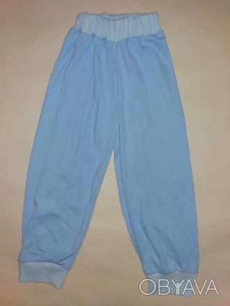 Спортивні штани для хлопчика на манжеті на ріст 86 див.
Колір: блакитний
Матеріа. . фото 1